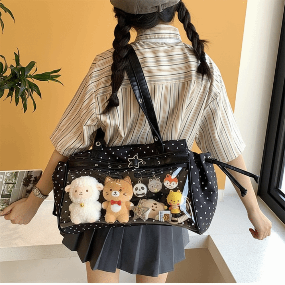 Harajuku Polka Dot Itabag Y2K  - Anime Merchandise Women review and price