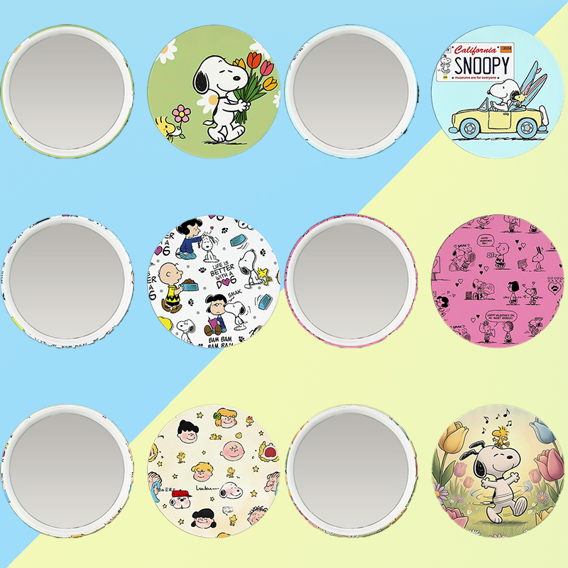 New Snoopys Badge Mirror Woman - Anime Merchandise Women review and price