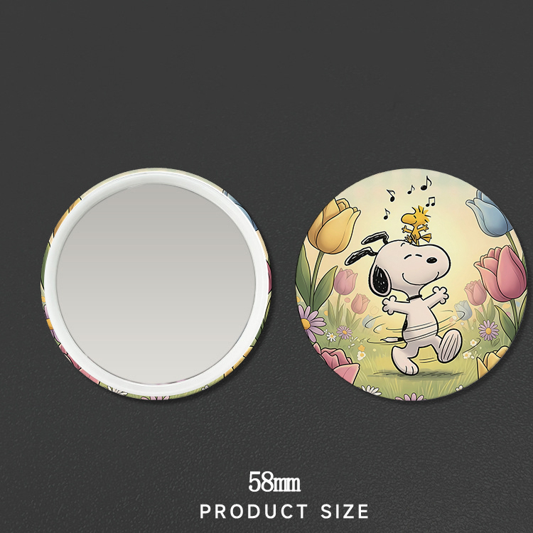 New Snoopys Badge Mirror Woman - Anime Merchandise Women review and price