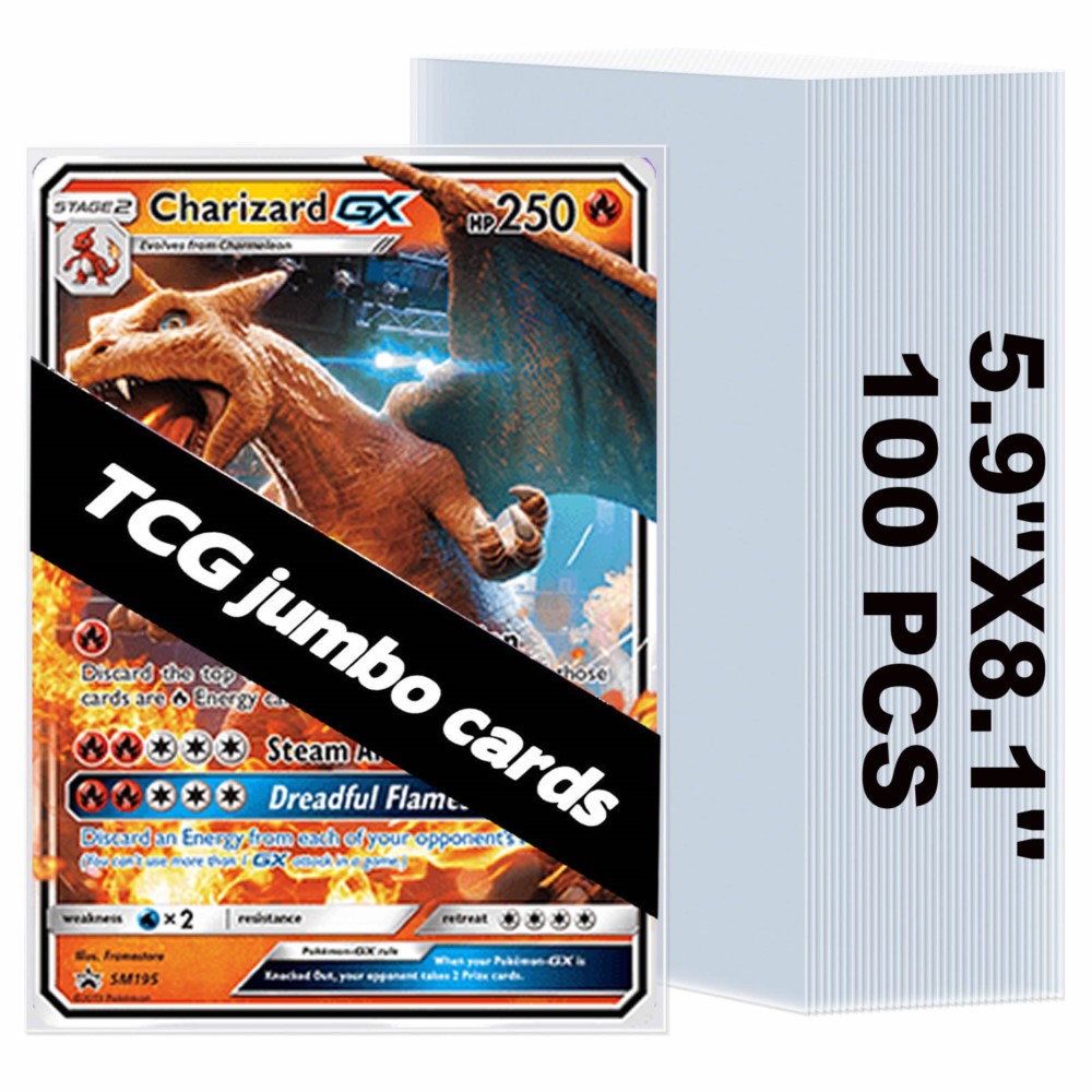 50-250pcs Transparent Jumbo Ca - Collector Card Sleeve review and price