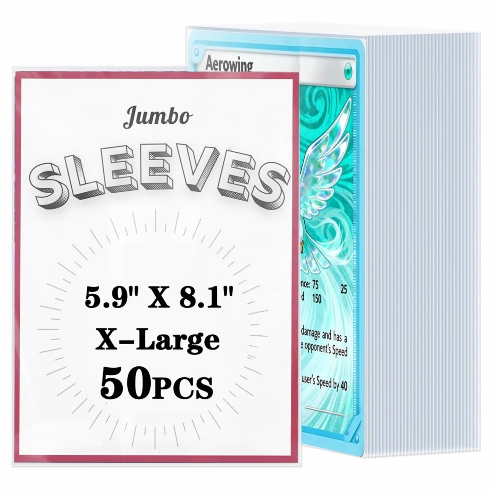 50-250pcs Transparent Jumbo Ca - Collector Card Sleeve review and price