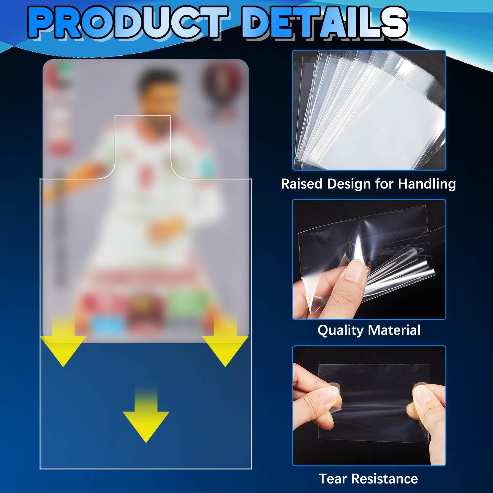 100-1000pcs 65*90mm Raised Typ - Collector Card Sleeve review and price