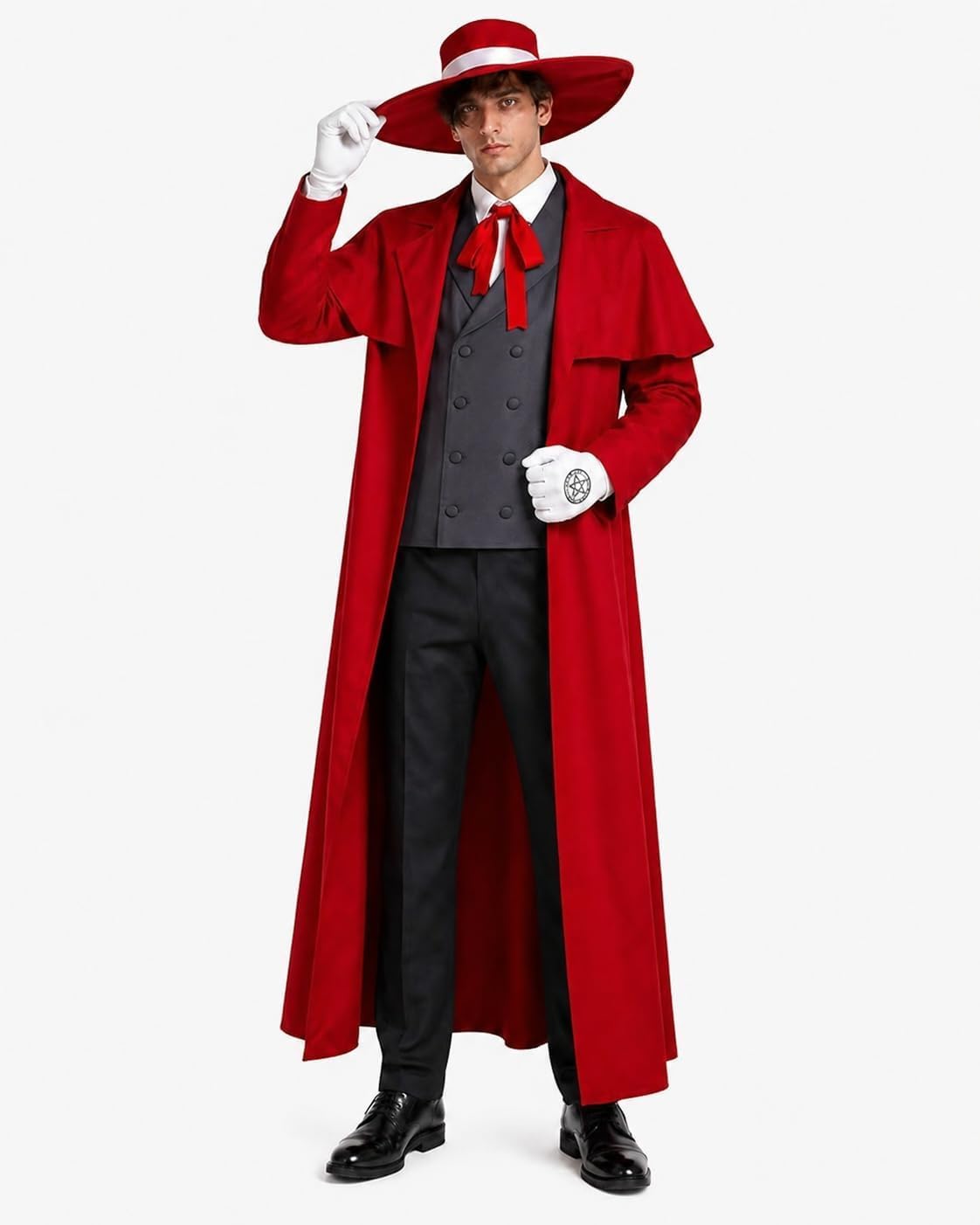 Anime Alucard Cosplay Costume  - Anime Merchandise Men review and price