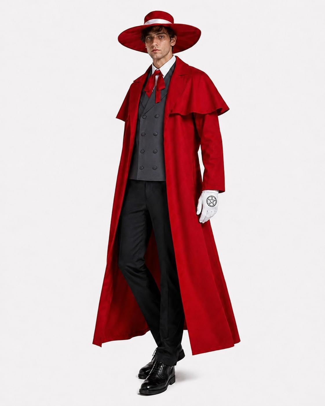 Anime Alucard Cosplay Costume  - Anime Merchandise Men review and price