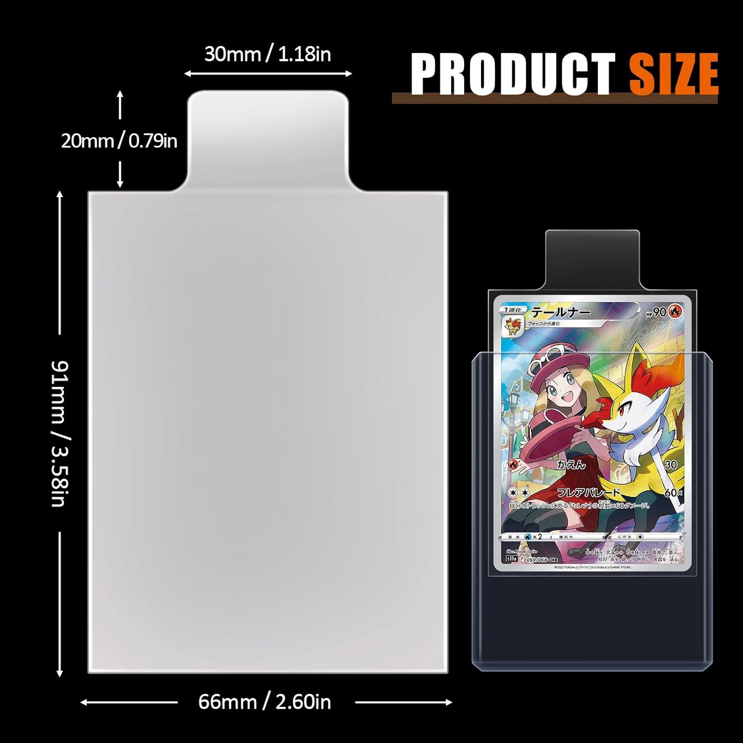 100-500Pcs Transparent Raised  - Collector Card Sleeve review and price