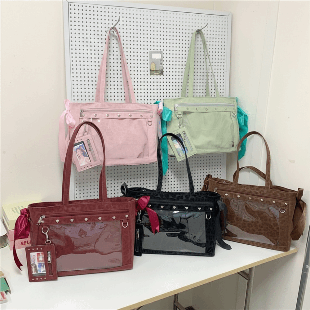 Harajuku Bow Rivet Itabag Y2K  - Anime Merchandise Women review and price