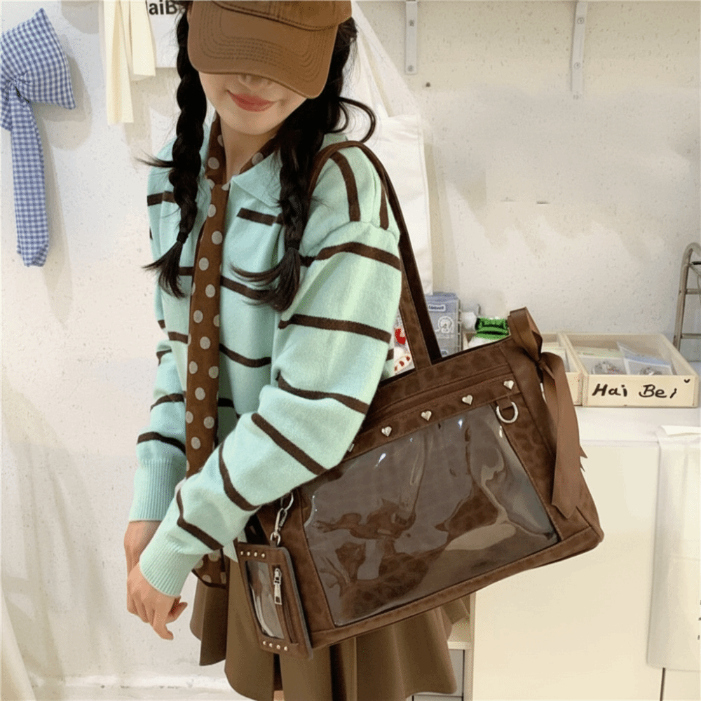 Harajuku Bow Rivet Itabag Y2K  - Anime Merchandise Women review and price